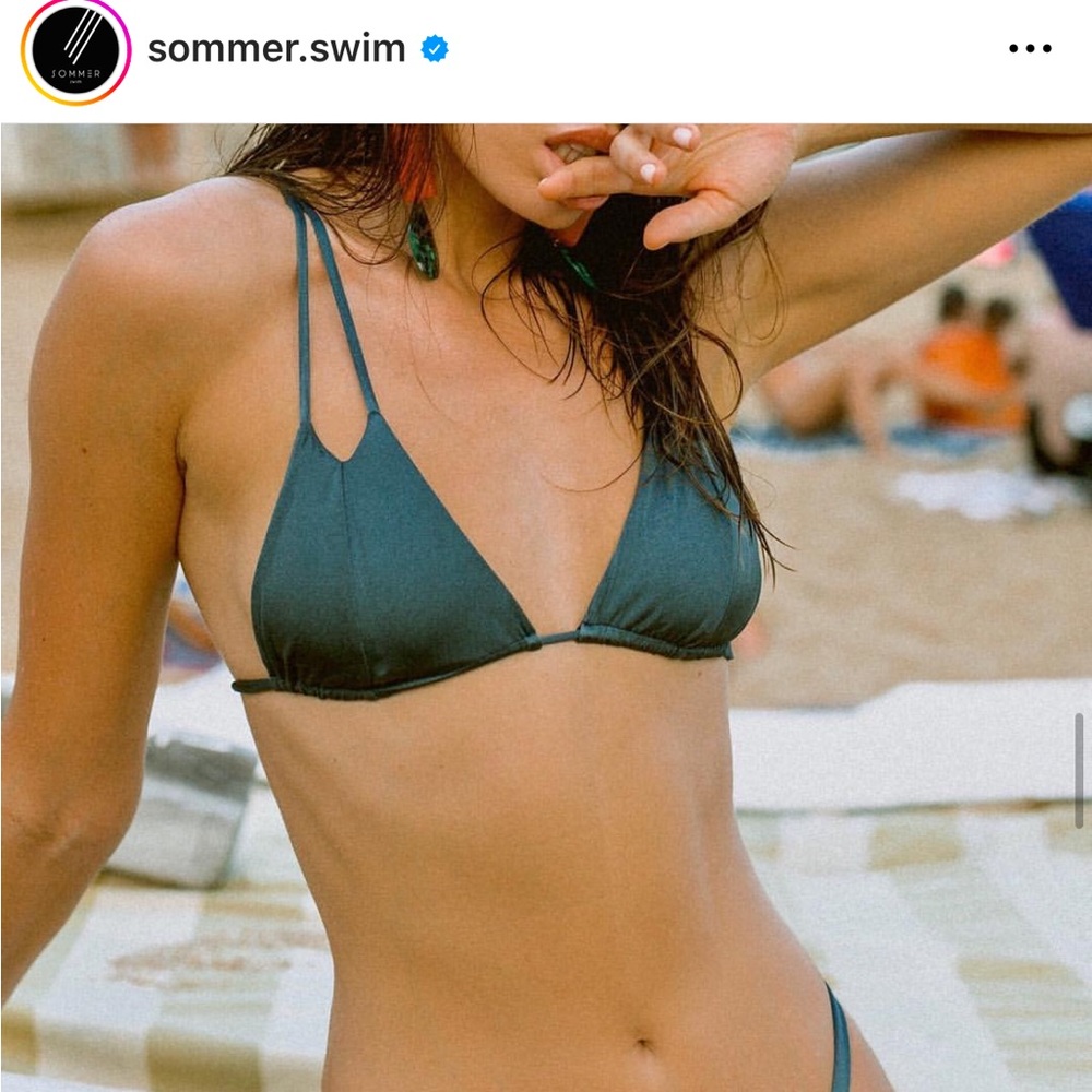 Sommer Swim Daria Top in Nero
